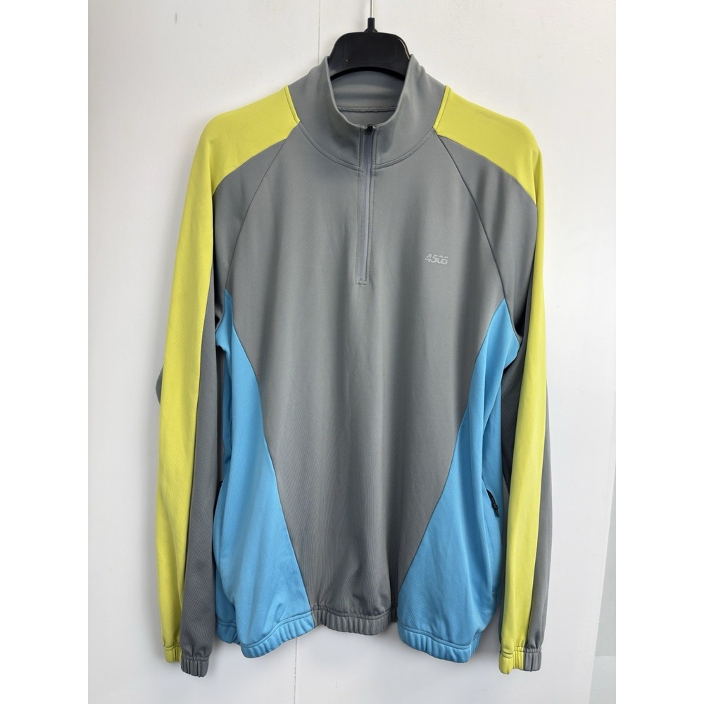ASOS 4505 Men's Size‎ M Workout 1/4 Zip Pullover Grey Colorblock
